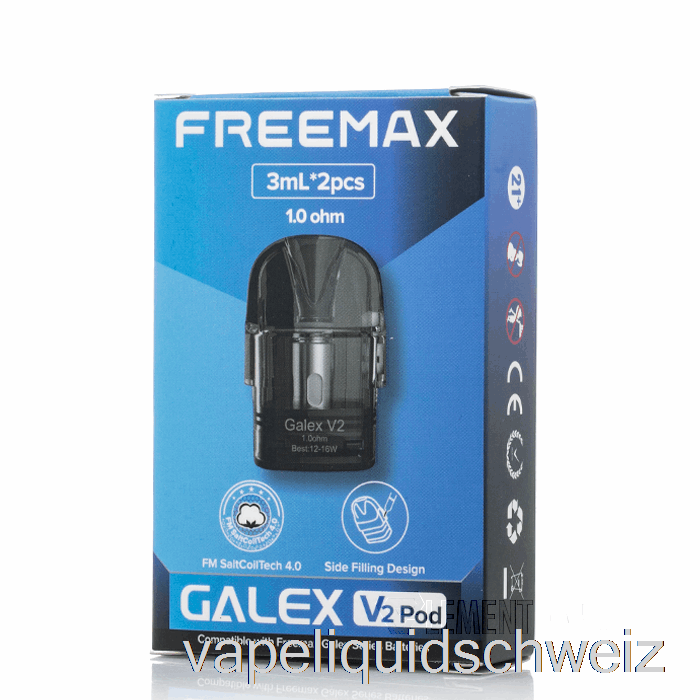 Freemax Galex V2 Ersatzpods 1,0 Ohm Galex V2 Pods Vape Schweiz